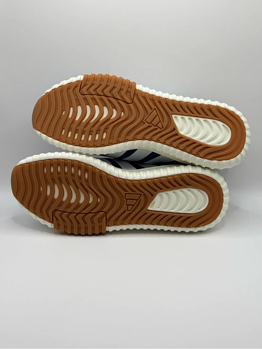 Adidas Kaptir 4.0 Blue Mesh Athletic Sneakers with White Stripes